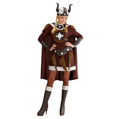 Viking Viktoria  Dress, Belt, Helmet, Boot Covers, Cape 