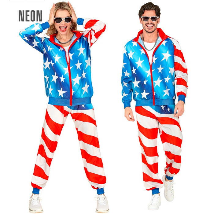 U.S.A. Party Fashion Tracksuit  Jacket, Pants 