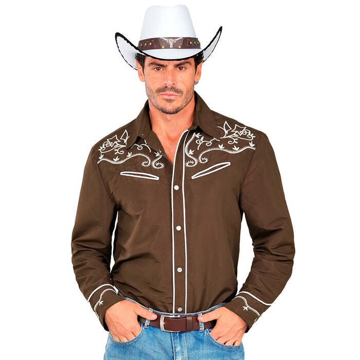 Brown Western Cowboy Shirt