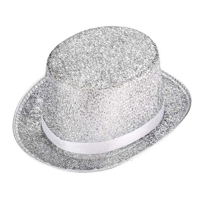 Top Hat Lurex Silver 12 Cm