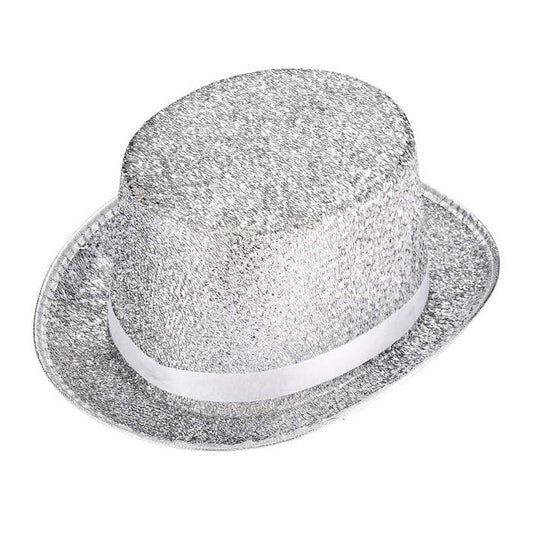 Top Hat Lurex Silver 12 Cm