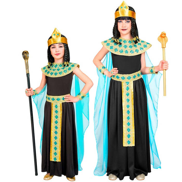 Cleopatra  Dress With Belt, Collar, Cuffs, Headpiece, Cape 