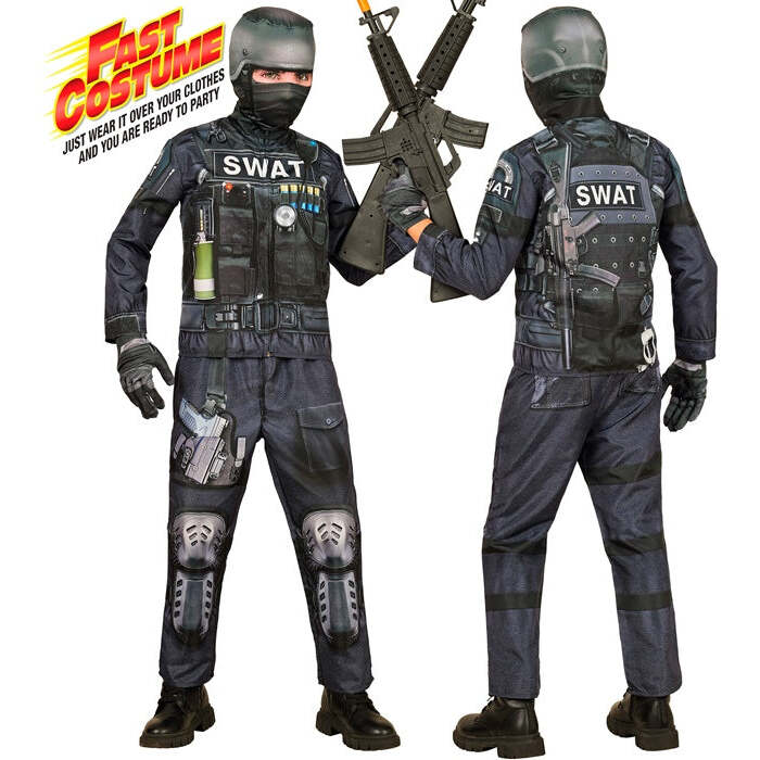 S.W.A.T. Fast Costume  Jacket, Pants, Gloves, Mask 