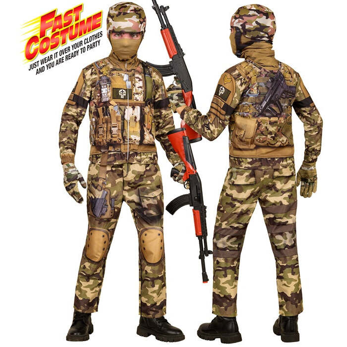 Soldier Fast Costume  Jacket, Pants, Gloves, Mask 