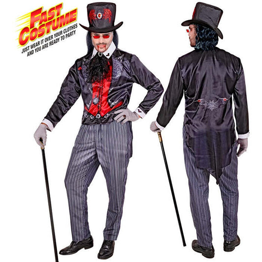 Vampire Fast Costume  Jacket, Pants, Hat, Jabot 