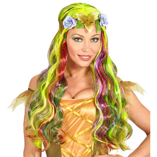 Flower Fairy Wig With Flower Headband In Polybag