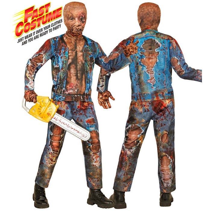 Zombie Fast Costume  Jacket, Pants, Gloves, Mask 