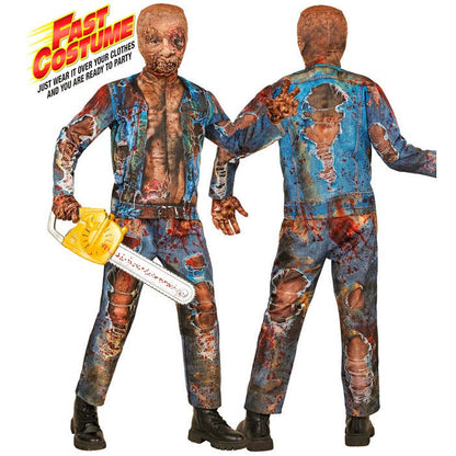 Zombie Fast Costume  Jacket, Pants, Gloves, Mask 