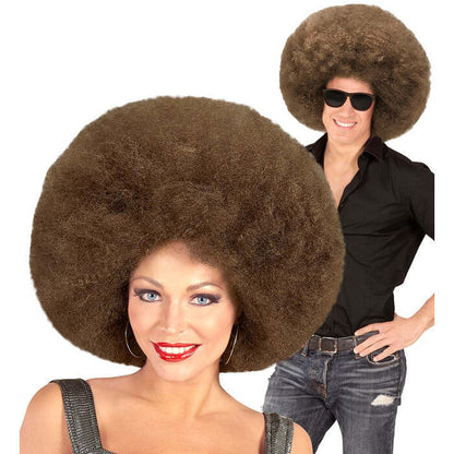 Top Quality Brown Oversized Afro Wig In Polybag