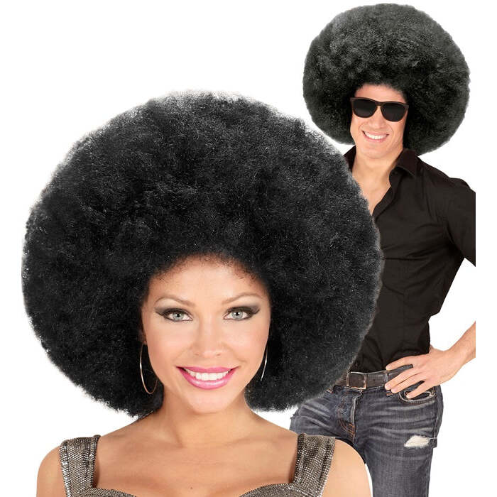 Top Quality Black Oversized Afro Wig In Polybag
