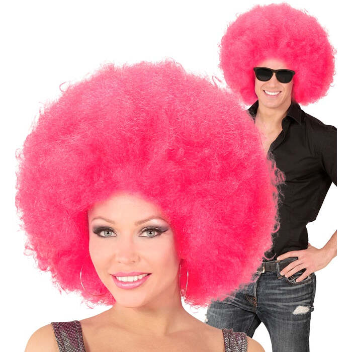 Top Quality Pink Oversized Afro Wig In Polybag