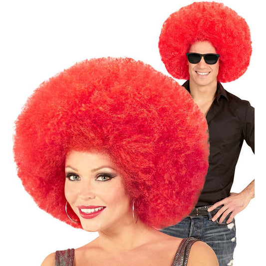 Top Quality Red Oversized Afro Wig In Polybag