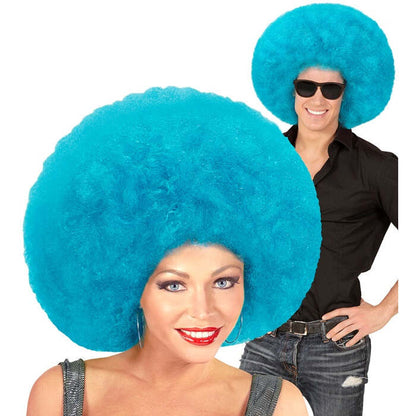 Top Quality Azure Oversized Afro Wig In Polybag