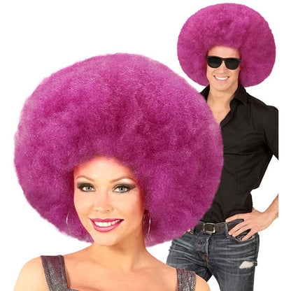 Top Quality Purple Oversized Afro Wig In Polybag