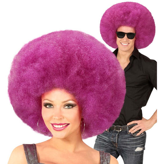Top Quality Purple Oversized Afro Wig In Polybag