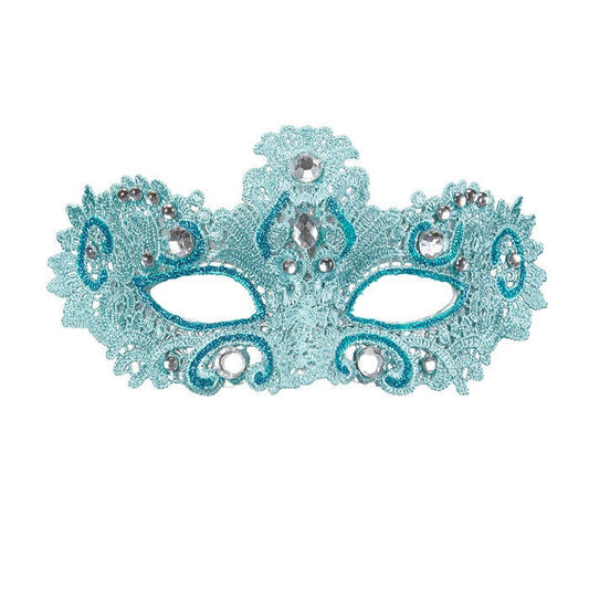 Azure Noblesse Lace Eyemask Decorated  & Gems