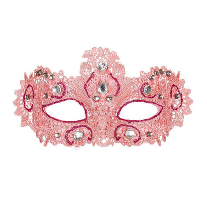 Pink Noblesse Lace Eyemask Decorated  & Gems