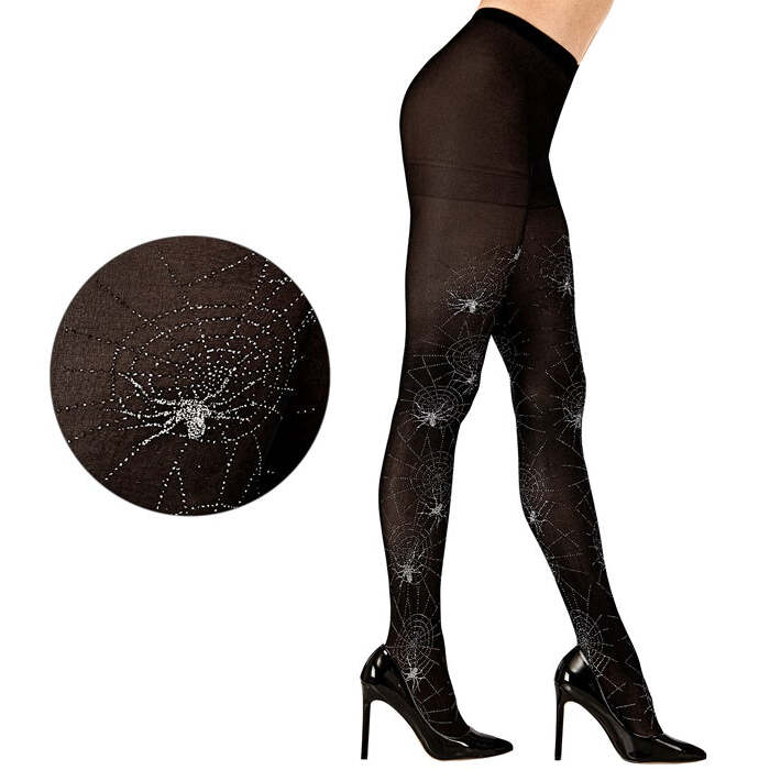 Silver  Spiderweb & Spiderpantyhose 40 Den