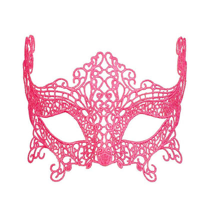 Neon Pink Lace Eyemask