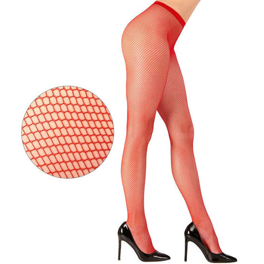 Red Fishnet Pantyhose