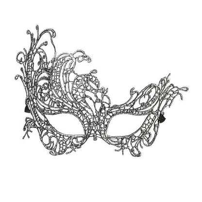 Antique Silver Baroque Lace Eyemask
