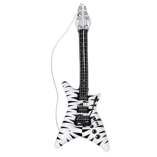 Inflatable Zebra Rockstar Guitar 95 Cm
