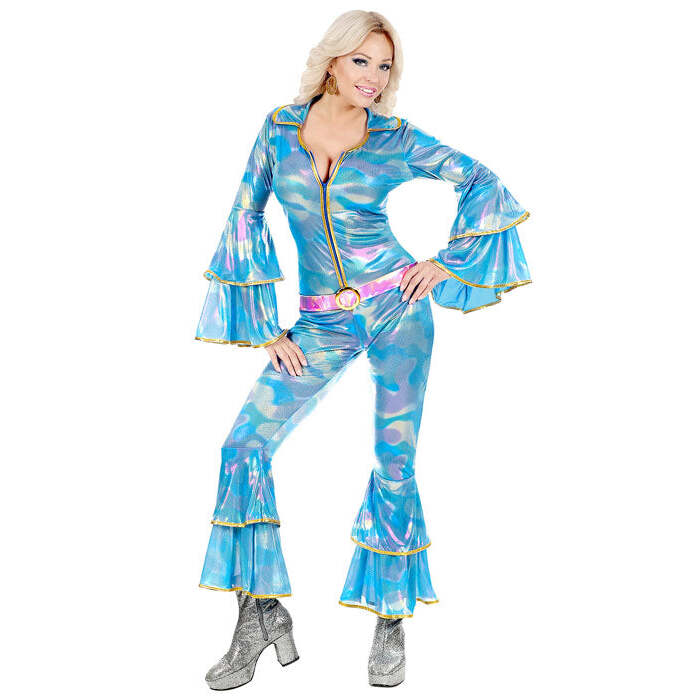The 70S Disco Style  Jumpsuit, Belt 