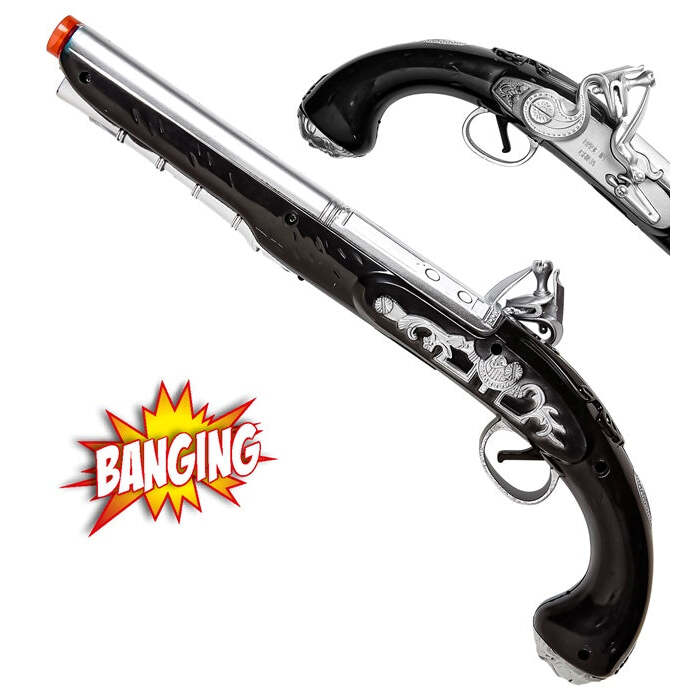Banging Pirate Pistol With Lights 35 Cm
