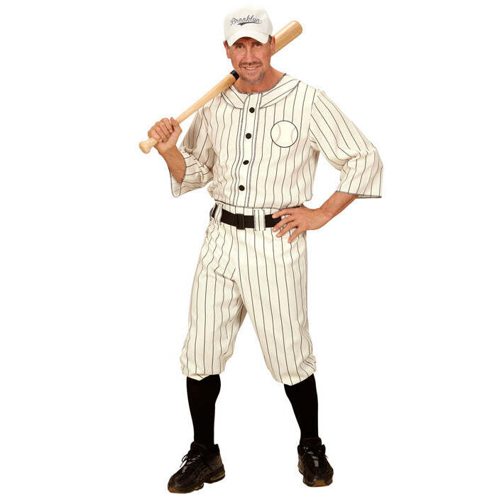 Baseball Player  Shirt, Pants With Belt, Cap 