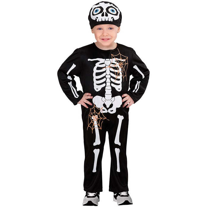 Skeleton  Jumpsuit, Headpiece 