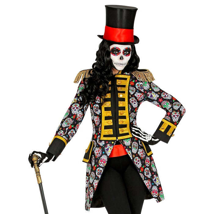 Dia De Los Muertos Parade Coat For Woman