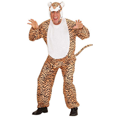 Tiger  Jumpsuit, Headpiece With Mask 