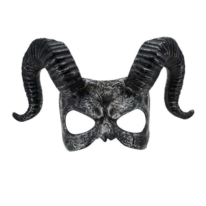 Mask With Horns Hard Plastic