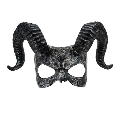 Mask With Horns Hard Plastic