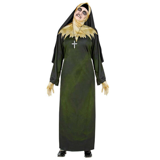 Demon Nun  Tunic, Hood With Collar, Veil Gloves, Necklace 