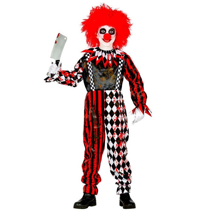 Horror Clown  Jumpsuit, Collar 