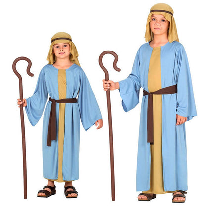 Shepherd  Tunic With Long Vest, Belt, Headpiece 