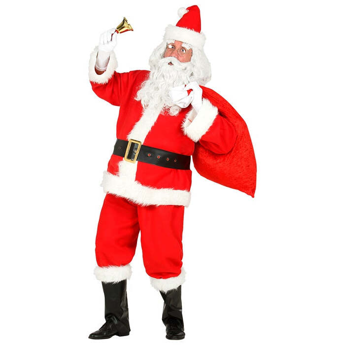 Santa Claus  Jacket, Pants, Belt, Boot Covers, Hat 