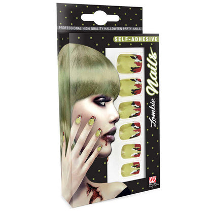 Set Of 12 Self-Adhesive Zombie Nails