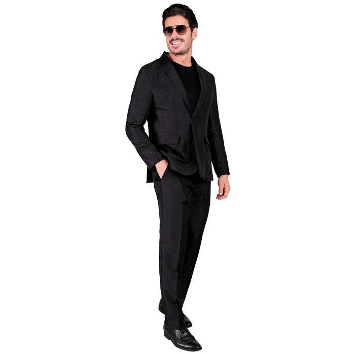 Sparkling Black Party Fashion Suit  Jacket, Pants 
