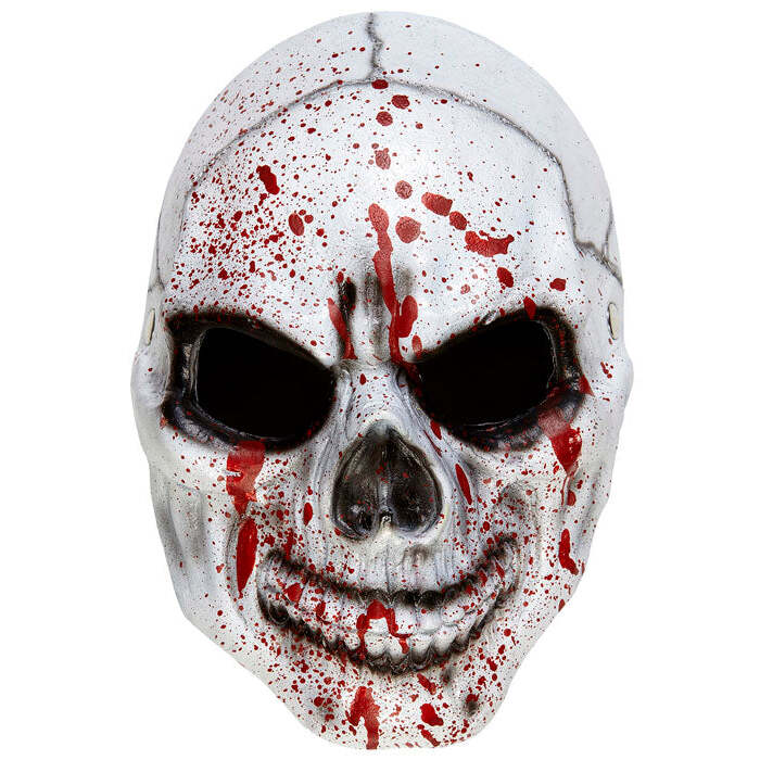 Bloody Skull Half Face Foam Latexmask