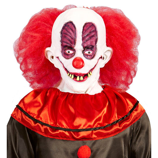 Goofy Clown Mask With Hair & Neck