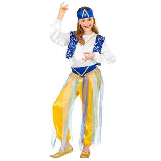 Arab Princess  Shirt, Vest, Pants With Veils, Belt, Headpiece 