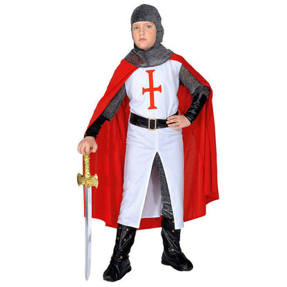 Crusader  Long Coat, Pants, Belt, Armbands, Helmet, Boot Covers, Cape 