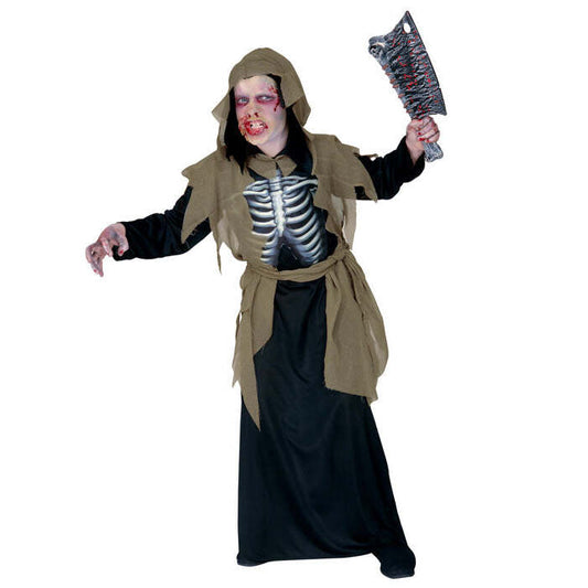 Zombie  Hooded Robe, Holographicbones Chest, Belt 