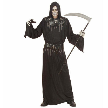 Skull Master  Hooded Robe, Skullcollar With Chains, Skull Belt With Chains 