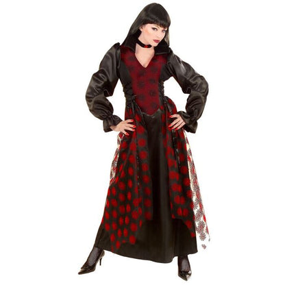Victorian Vampiress  Dress, Choker With Gem 
