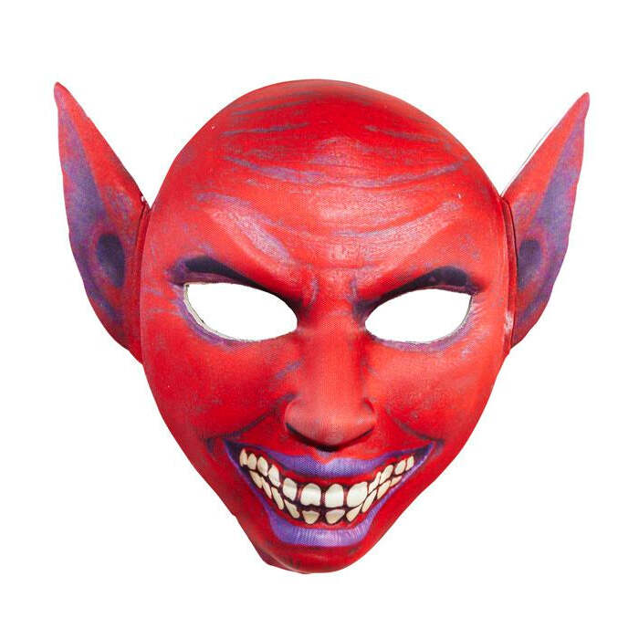 Devil Half Face Fabric Mask