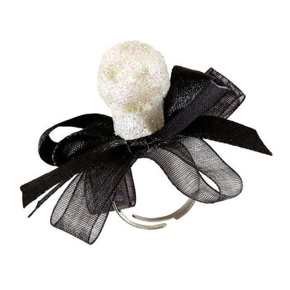  Skull & Bow Ring