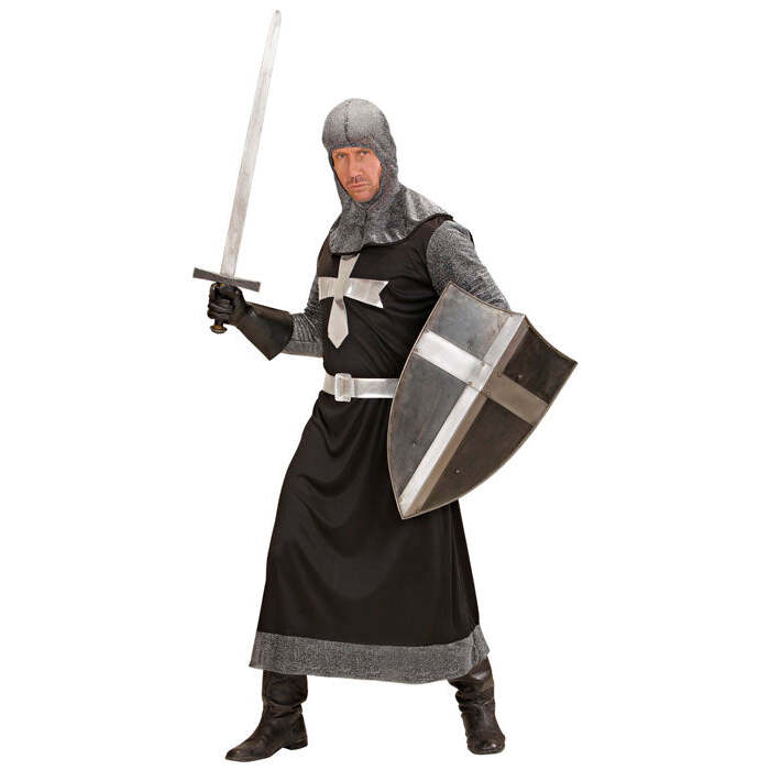 Dark Crusader  Long Coat, Belt, Hood 